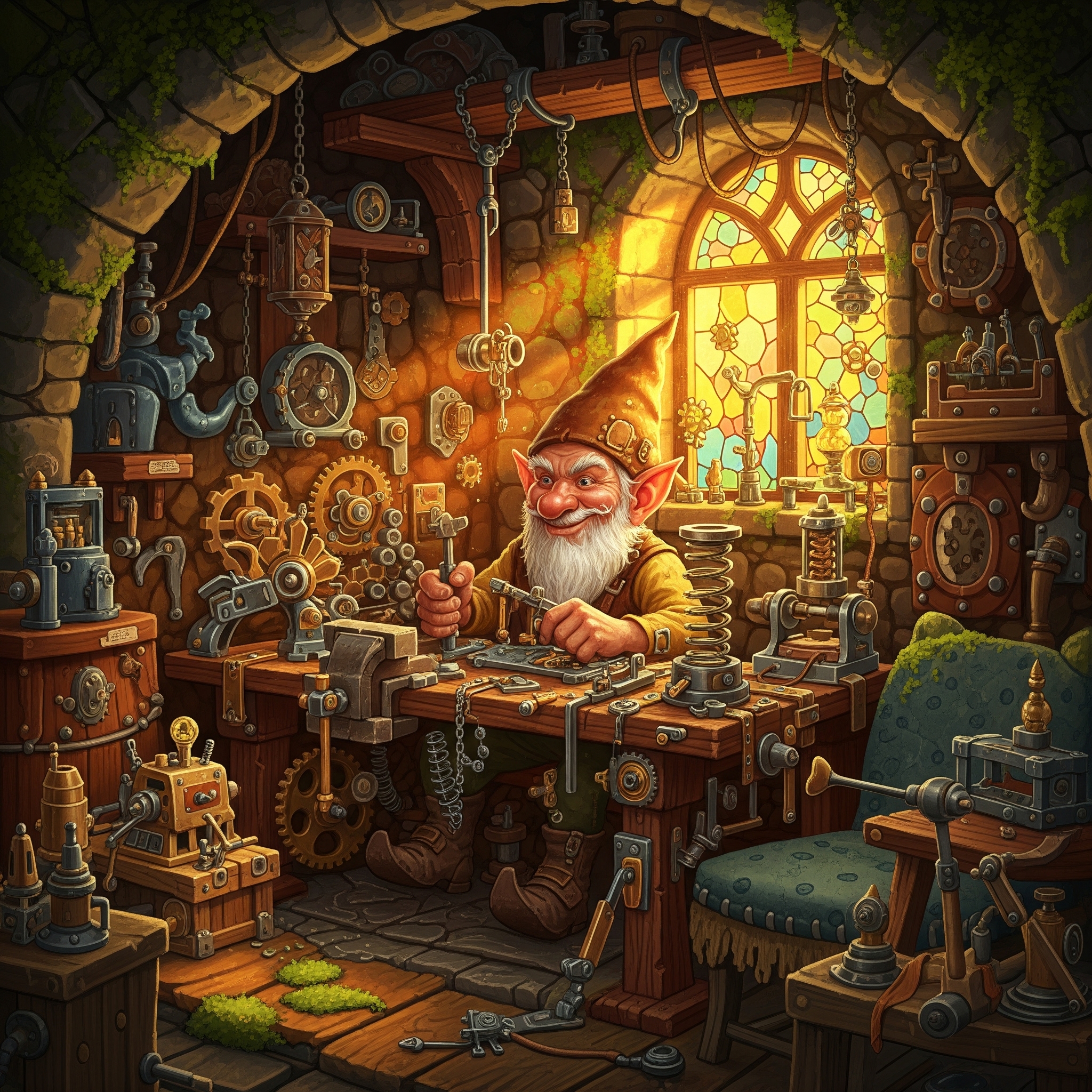 Tinkering gnome